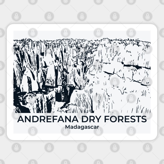 Andrefana Dry Forests - Madagascar Magnet by Lakeric